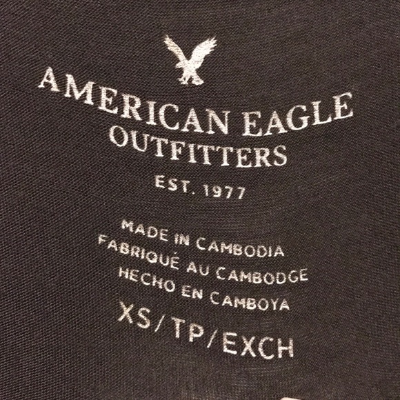 American Eagle Grey long sleeve shirt - Xs - Picture 2 of 5